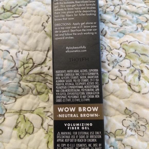 Elf Wow Brow Volumizing Fiber Gel #83573 Neutral Brown - Picture 2 of 2